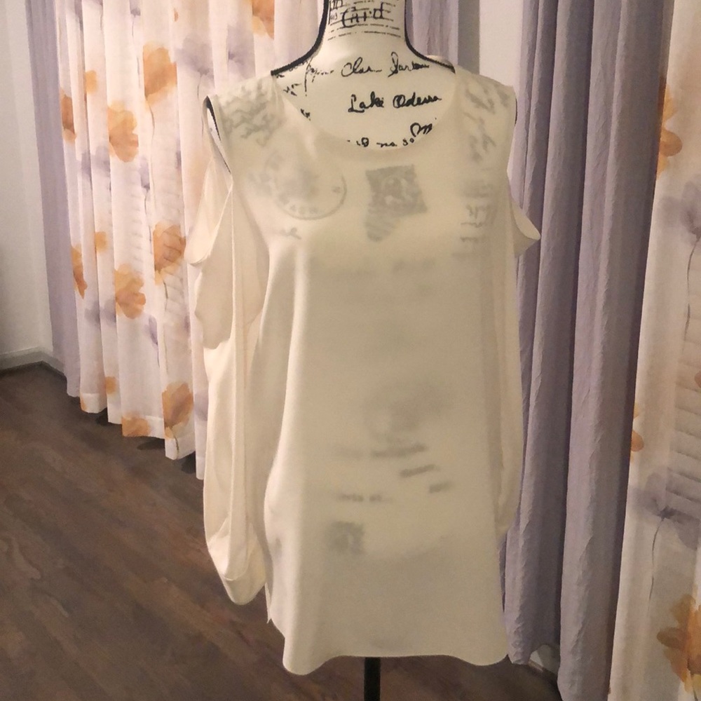 Dressy silky long blouse,COS,size 10